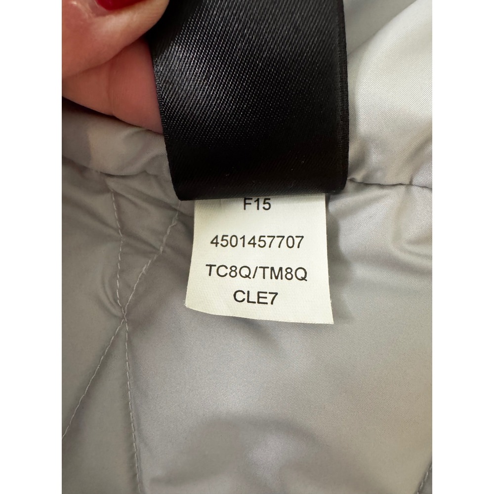 The North Face 550 Goose Down Fill Puffer Vest White Quilted Womens Medium - Picture 11 of 12
